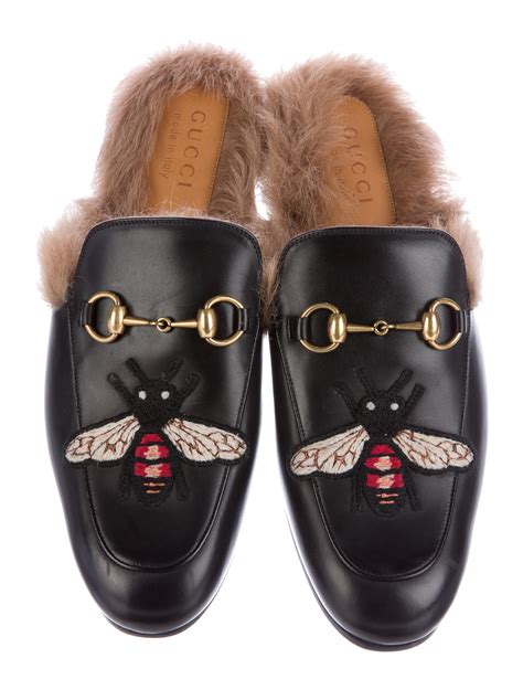 gucci slippers women's sale|gucci fur slippers women's.